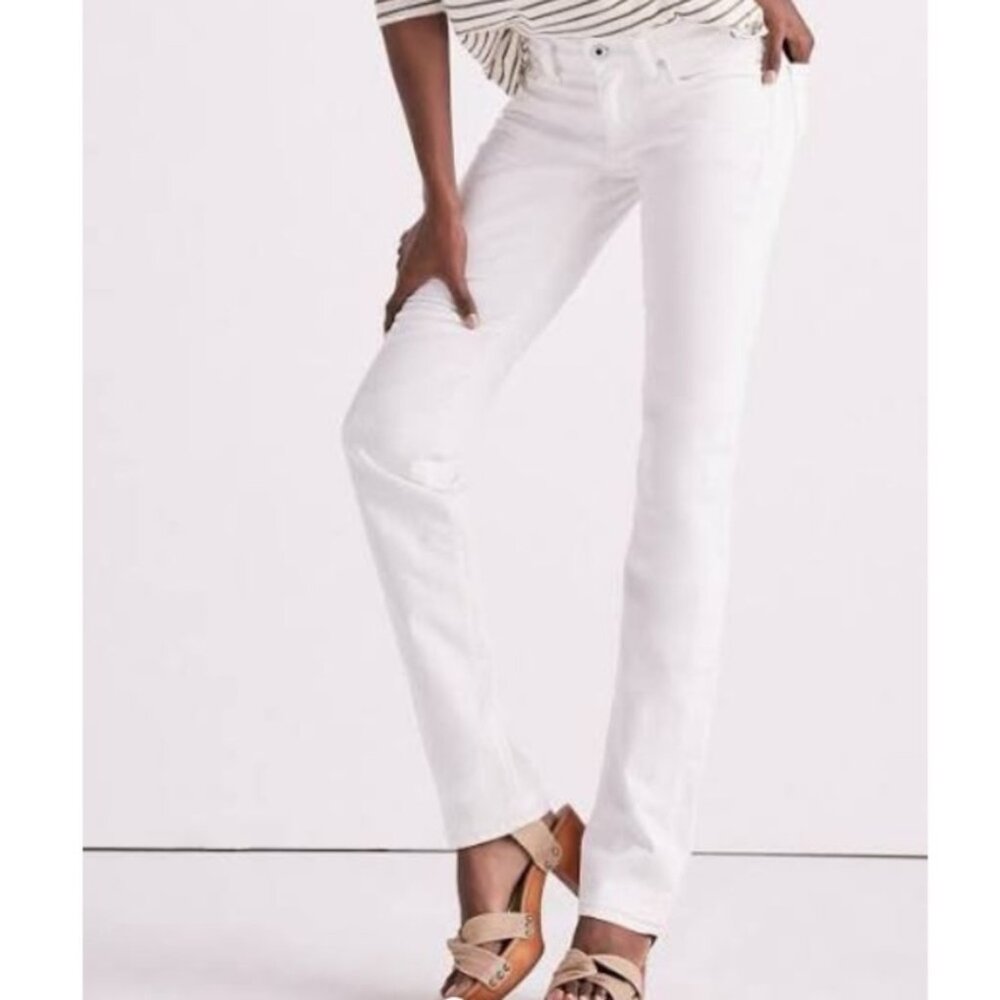 LUCKY BRAND Women's Sweet Straight Jeans White | Size 10/30R‎